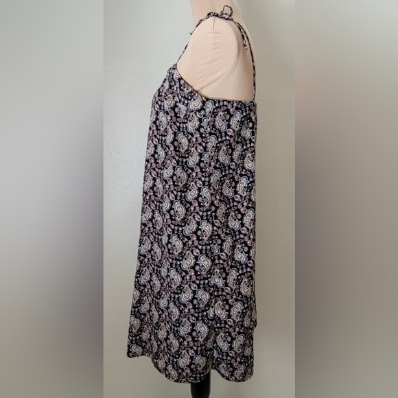 dee elly Paisley Tie Shoulder Spaghetti Strap Flowy Dress - Size XS - Picture 2 of 5